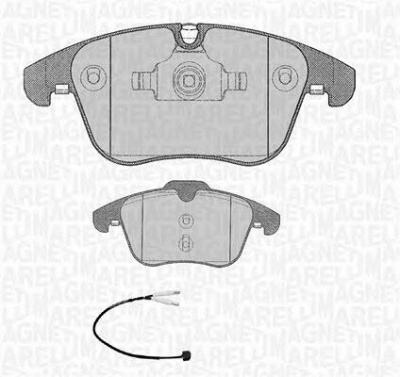 MAGNETI MARELLI 363916060669 -  Комплект тормозных колодок, дисковый тормоз